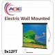 Electric Wall Mounted American Class Glass Fiber Aluminum Frame  9x12FT